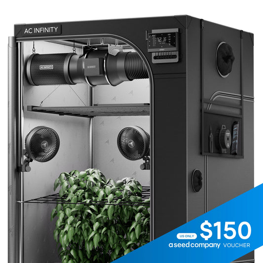 AI Grow Tent System PRO 5x5, Upgraded Lighting and Air Filtration, 6-Plant Kit