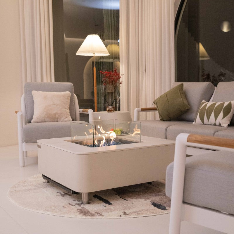 Aegean Ethanol Fire Table with Flame