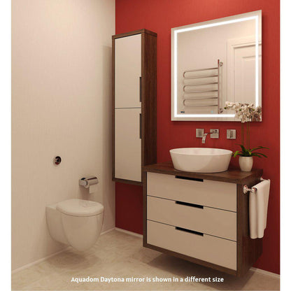Aquadom Daytona  24" x 36" Rectangle  Ultra-Slim Frame LED Lighted Bathroom Mirror With Defogger - D-2436-N