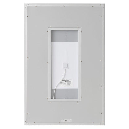 Aquadom Daytona  24" x 30" Rectangle Ultra-Slim Framed LED Lighted Bathroom Mirror With Defogger - D-2430-N