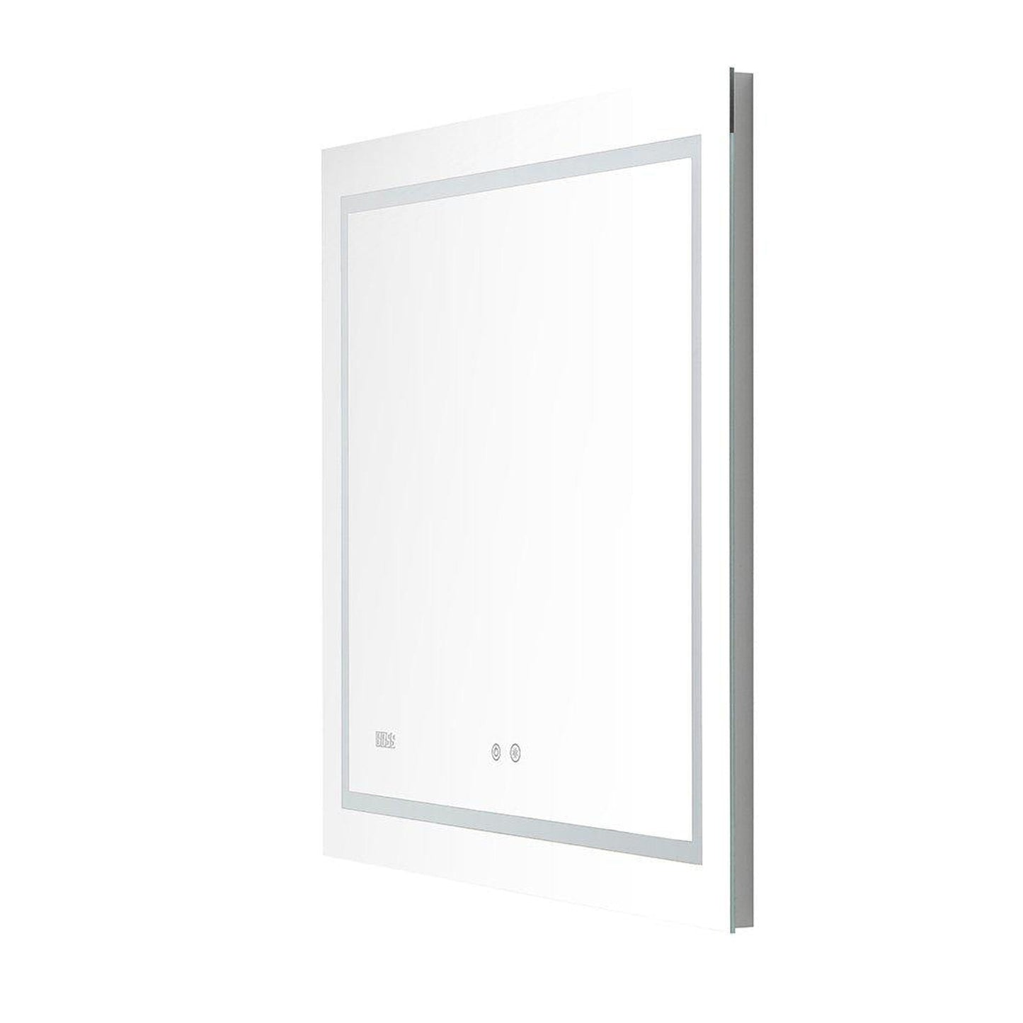 Aquadom Daytona  24" x 30" Rectangle Ultra-Slim Framed LED Lighted Bathroom Mirror With Defogger - D-2430-N