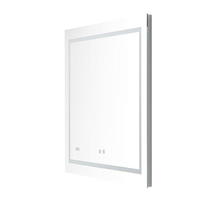 Aquadom Daytona  24" x 30" Rectangle Ultra-Slim Framed LED Lighted Bathroom Mirror With Defogger - D-2430-N