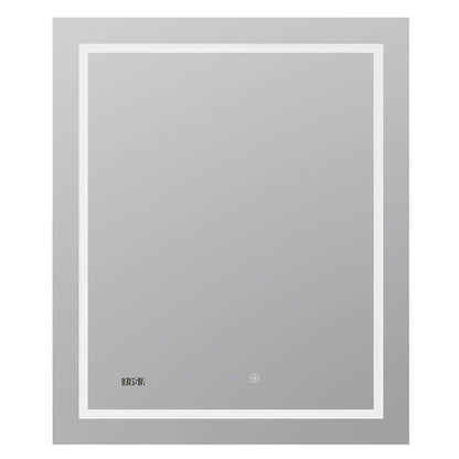 Aquadom Daytona  24" x 30" Rectangle Ultra-Slim Framed LED Lighted Bathroom Mirror With Defogger - D-2430-N