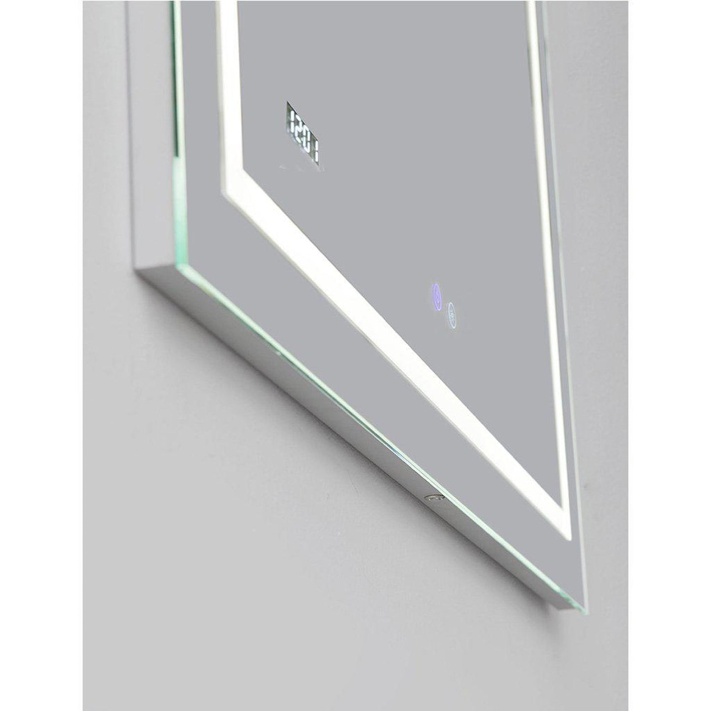 Aquadom Daytona  24" x 30" Rectangle Ultra-Slim Framed LED Lighted Bathroom Mirror With Defogger - D-2430-N