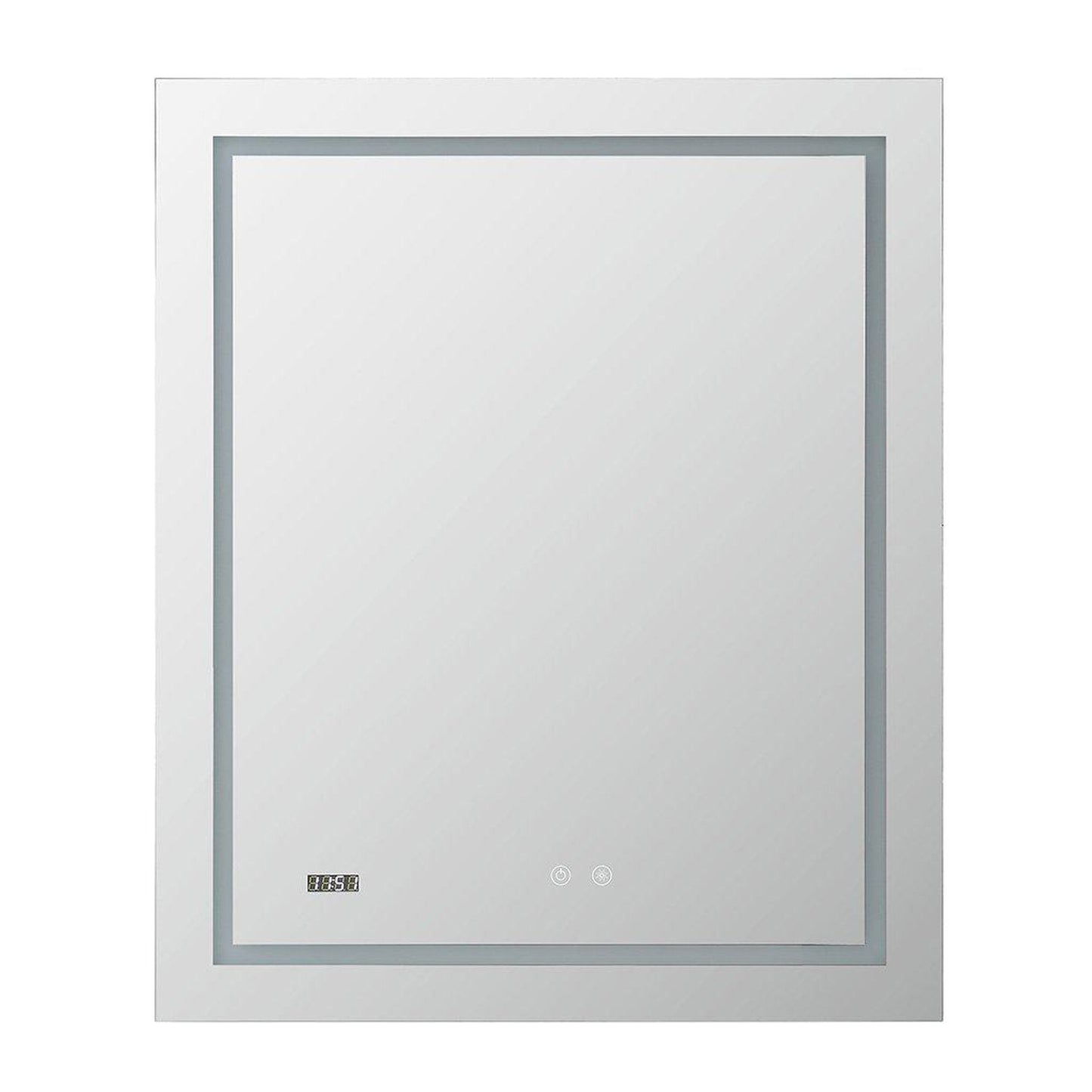 Aquadom Daytona  24" x 30" Rectangle Ultra-Slim Framed LED Lighted Bathroom Mirror With Defogger - D-2430-N