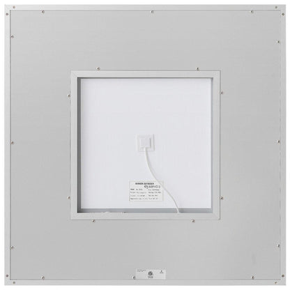 Aquadom Daytona  30" x 30" Square Ultra-Slim Frame LED Lighted Bathroom Mirror With Defogger - D-3030-N