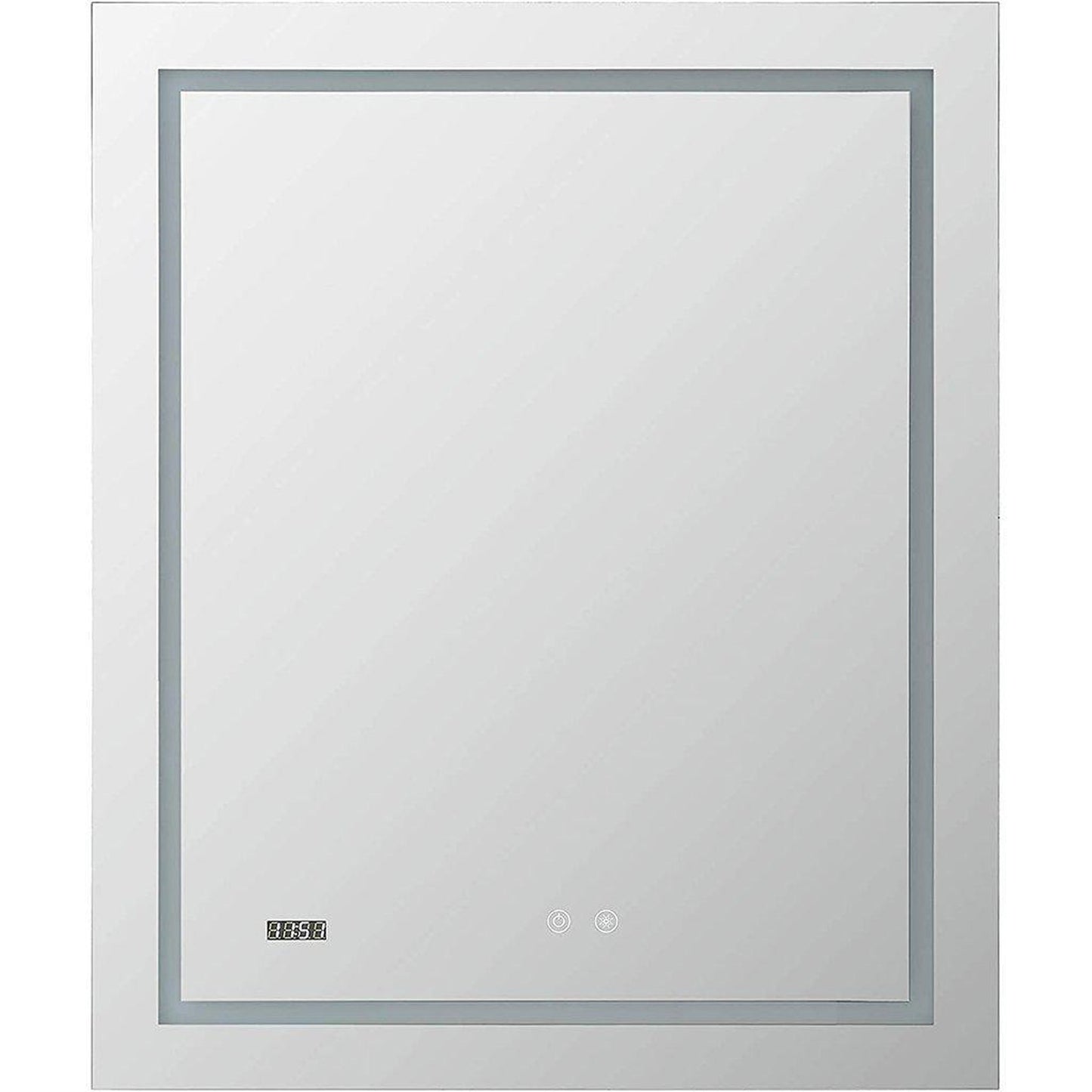 Aquadom Daytona  30" x 36" Rectangle Ultra-Slim Frame LED Lighted Bathroom Mirror With Defogger - D-3036-N