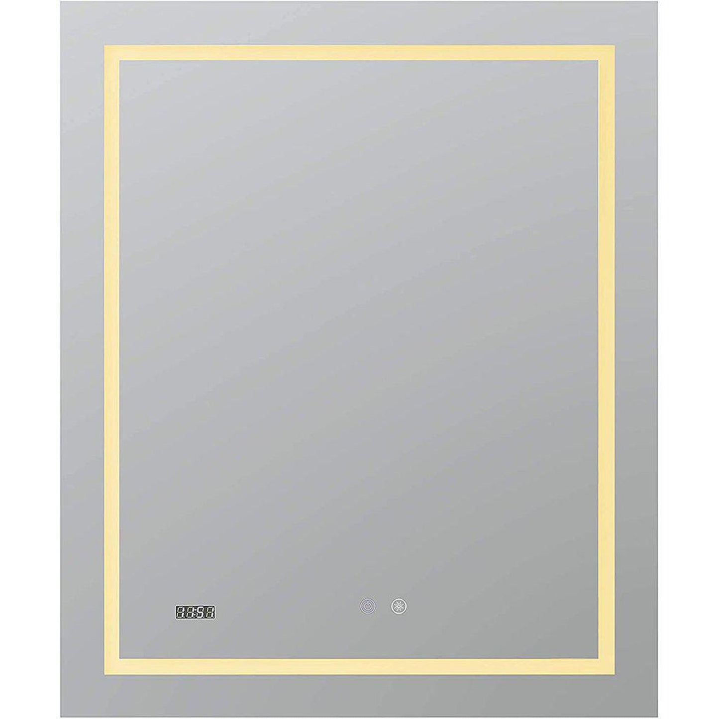 Aquadom Daytona  30" x 36" Rectangle Ultra-Slim Frame LED Lighted Bathroom Mirror With Defogger - D-3036-N