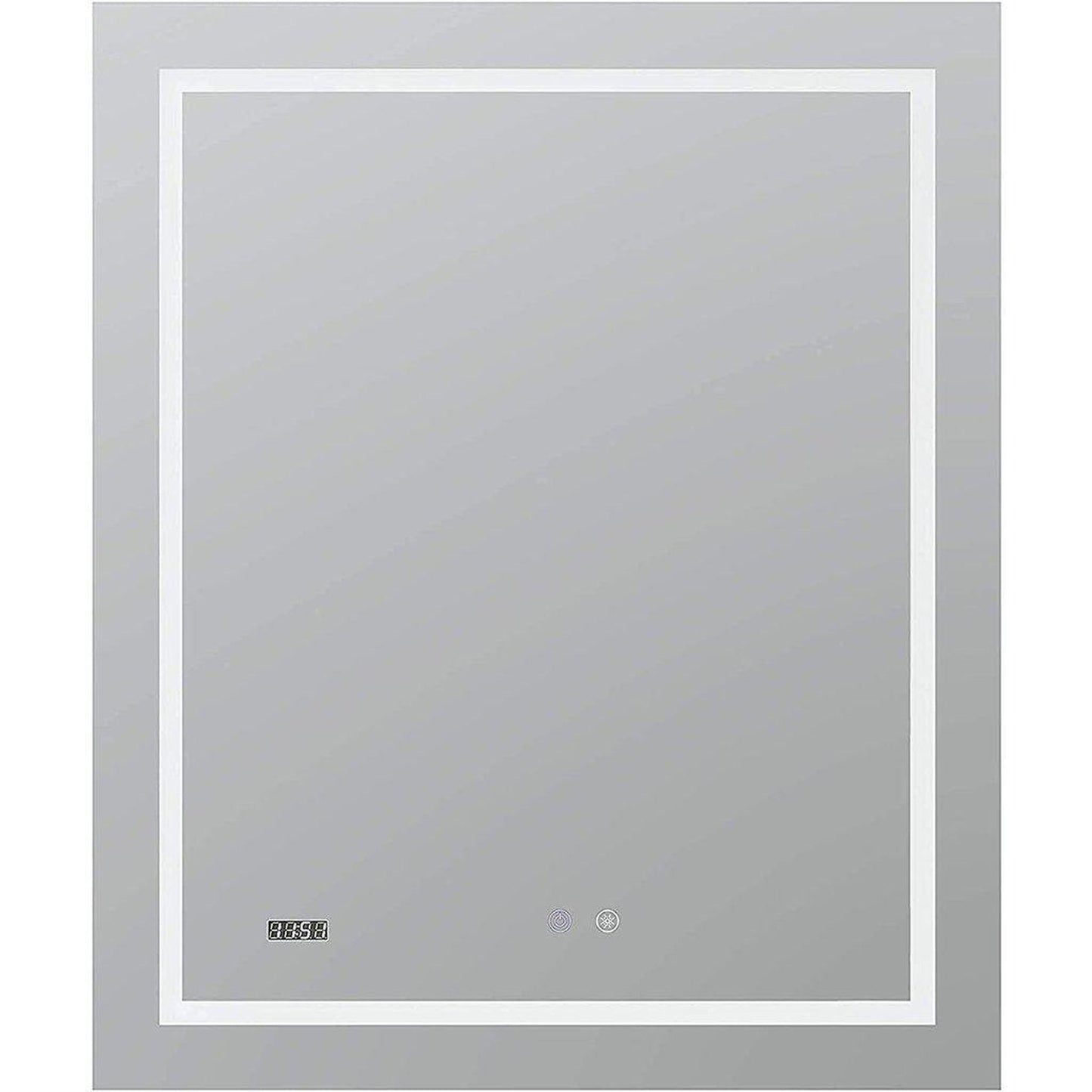 Aquadom Daytona  30" x 36" Rectangle Ultra-Slim Frame LED Lighted Bathroom Mirror With Defogger - D-3036-N