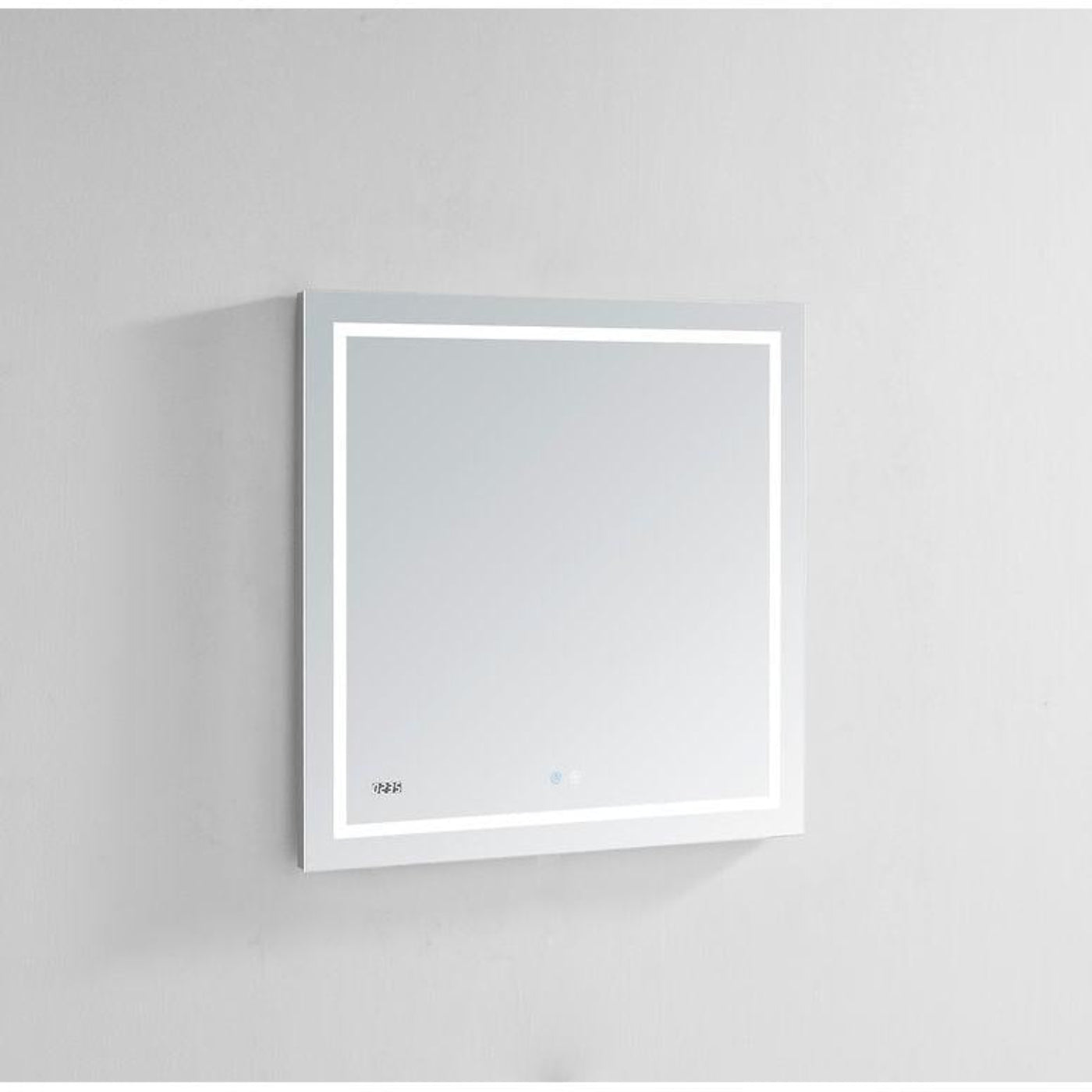 Aquadom Daytona 30" x 40" Rectangle Ultra-Slim Frame LED Lighted Bathroom Mirror With Defogger - D-3040-N