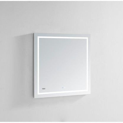 Aquadom Daytona 30" x 40" Rectangle Ultra-Slim Frame LED Lighted Bathroom Mirror With Defogger - D-3040-N