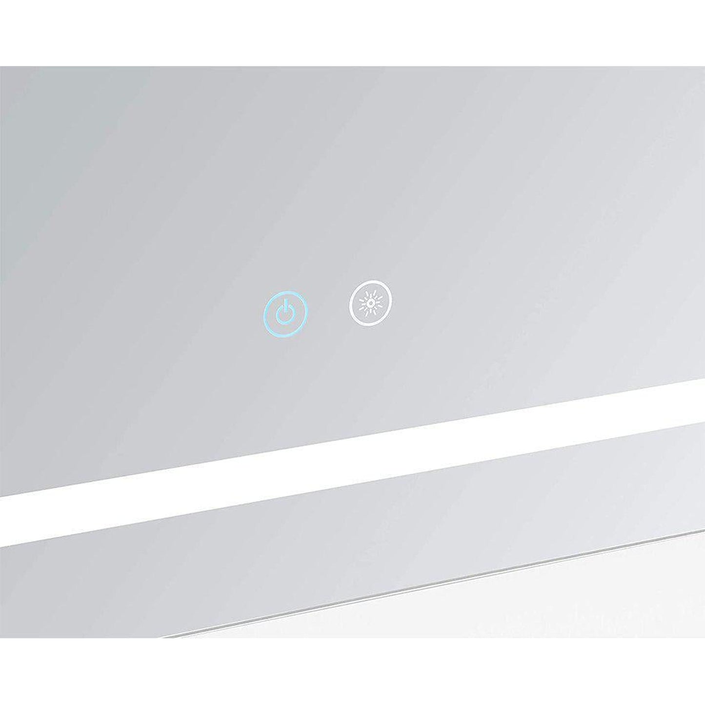 Aquadom Daytona 36" x 30" Rectangle  Ultra-Slim Frame LED Lighted Bathroom Mirror With Defogger - D-3630-N