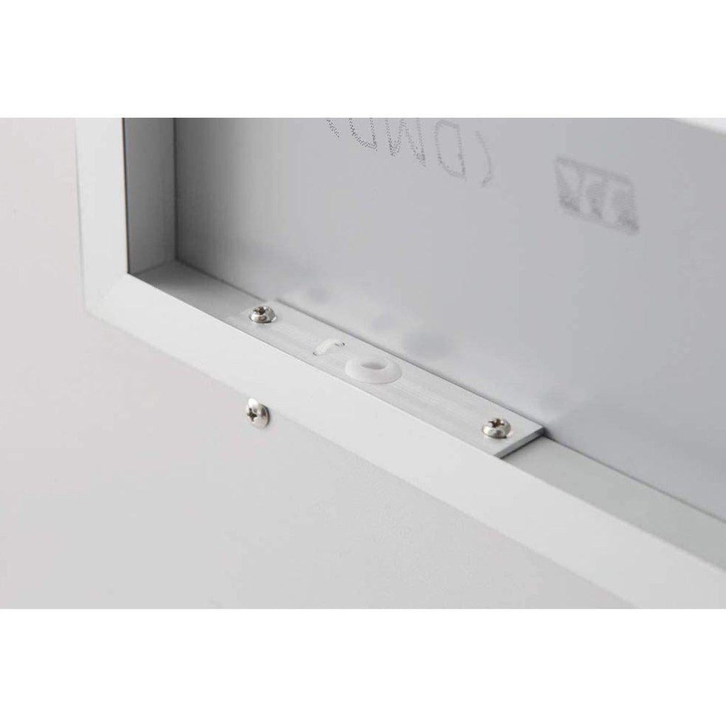 Aquadom Daytona 36" x 36" Square Ultra-Slim Frame LED Lighted Bathroom Mirror With Defogger - D-3636-N