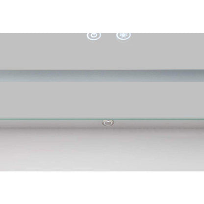 Aquadom Daytona 36" x 36" Square Ultra-Slim Frame LED Lighted Bathroom Mirror With Defogger - D-3636-N