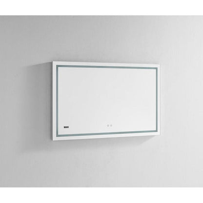 Aquadom Daytona 40" x 30" Rectangle Ultra-Slim Frame LED Lighted Bathroom Mirror With Defogger - D-4030-N