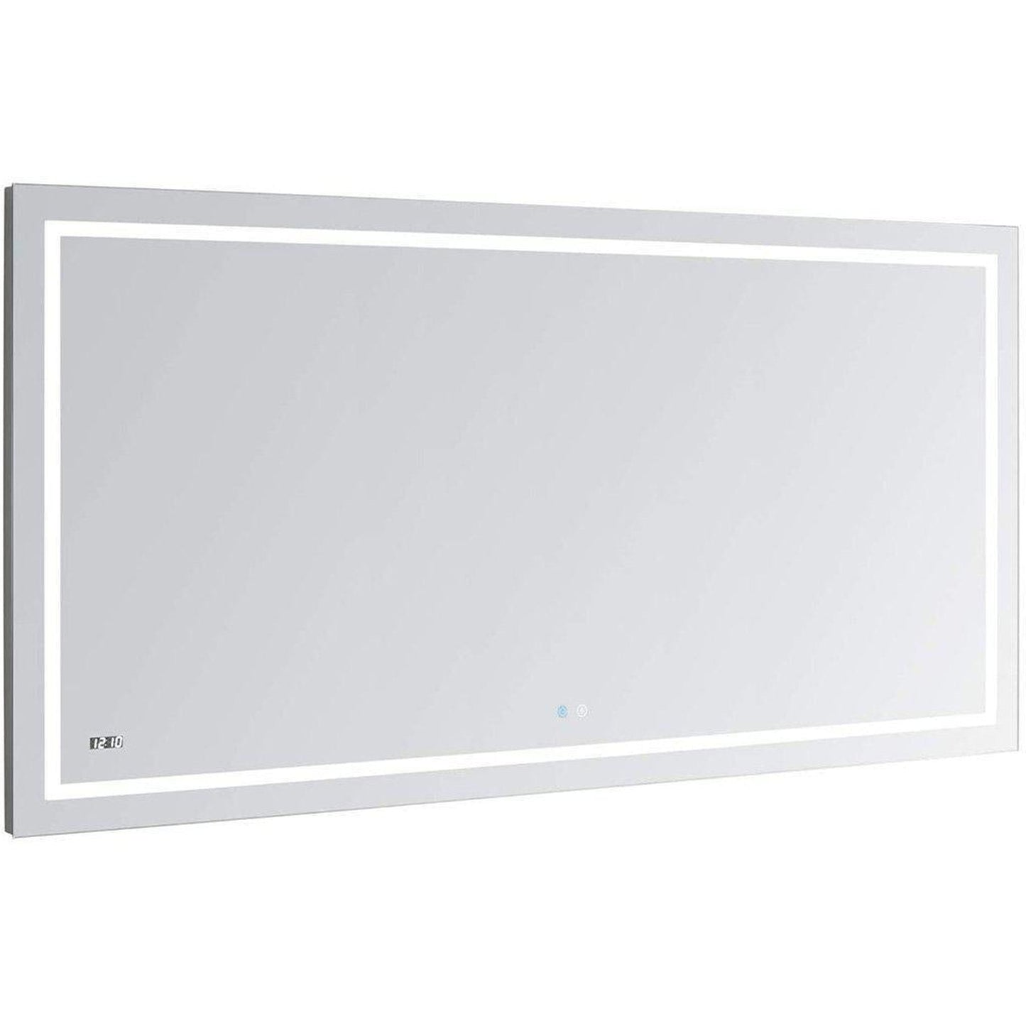 Aquadom Daytona 48" x 30" Rectangle  Ultra-Slim Frame LED Lighted Bathroom Mirror With Defogger - D-4830-N