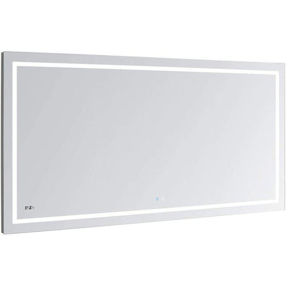 Aquadom Daytona 48" x 30" Rectangle  Ultra-Slim Frame LED Lighted Bathroom Mirror With Defogger - D-4830-N