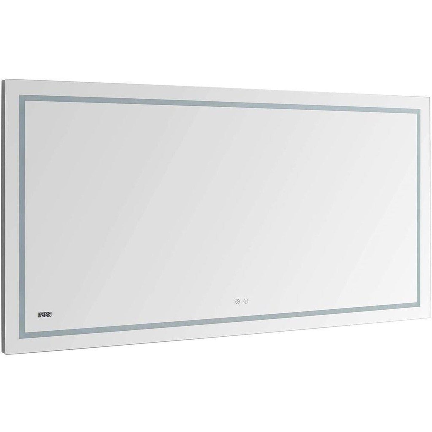 Aquadom Daytona 48" x 36" Rectangle  Ultra-Slim Frame LED Lighted Bathroom Mirror With Defogger - D-4836-N