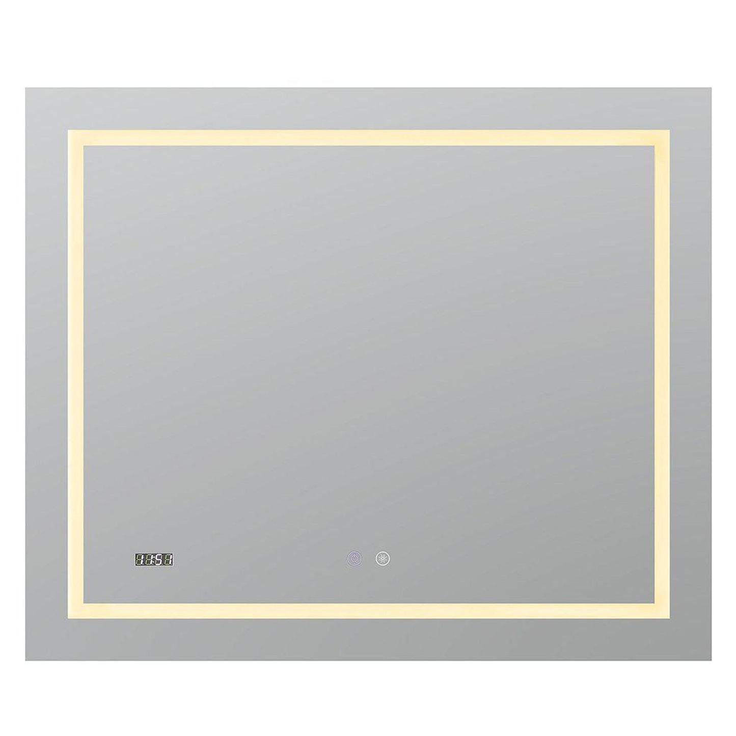 Aquadom Daytona 48" x 36" Rectangle  Ultra-Slim Frame LED Lighted Bathroom Mirror With Defogger - D-4836-N