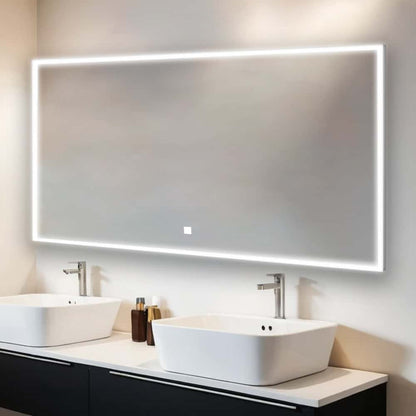 Aquadom Edge 72" x 32" LED Lighted Mirror - E-7232-N