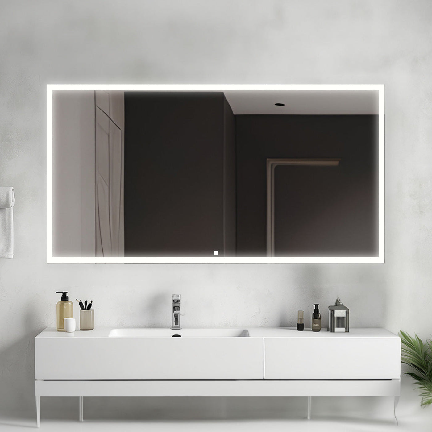 Aquadom Edge 84" x 32" LED Lighted Mirror - E-8432-N