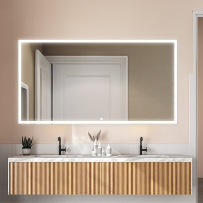 Aquadom Edge 96" x 32" LED Lighted Mirror - E-9632-N