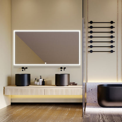 Aquadom Edge 96" x 32" LED Lighted Mirror - E-9632-N