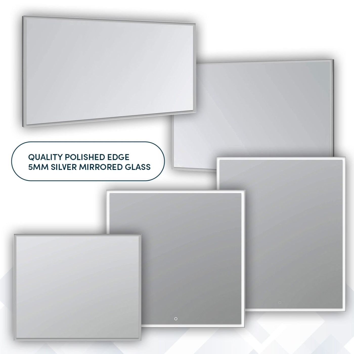 Aquadom Edge 96" x 32" LED Lighted Mirror - E-9632-N