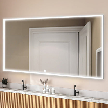Aquadom Edge 96" x 32" LED Lighted Mirror - E-9632-N