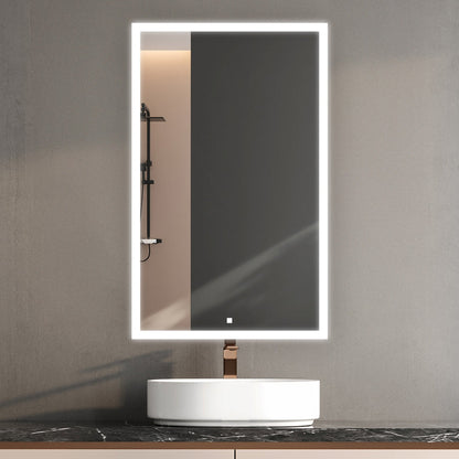 Aquadom Edge Royale 24" x 32" Right Hinged Medicine Cabinet With Lighting, Defogger, Integrated LED 3X Magnifying Mirror, 8mm Clear Adjustable Glass Shelves and Electrical Outlet With USB - ER-2432R-N