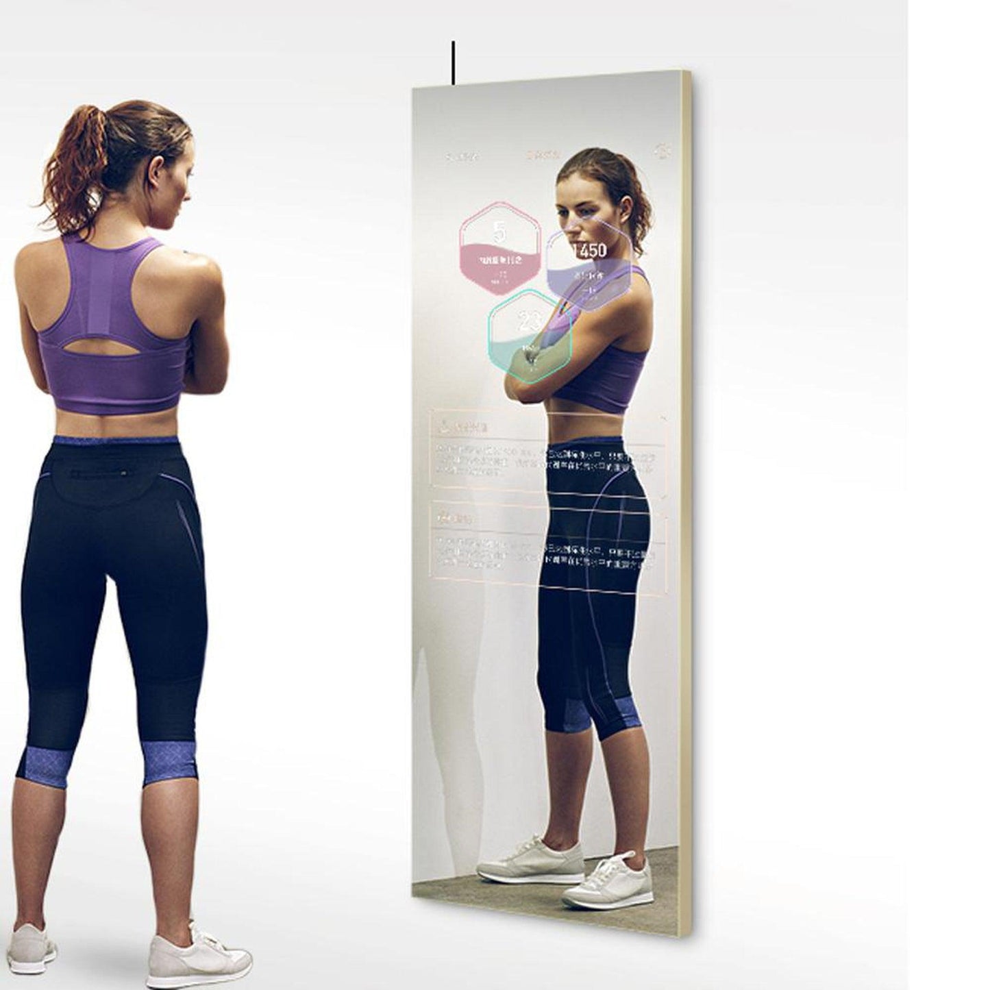 Aquadom Energy 18" X 48" Smart Fitness Mirror - NRG-1848