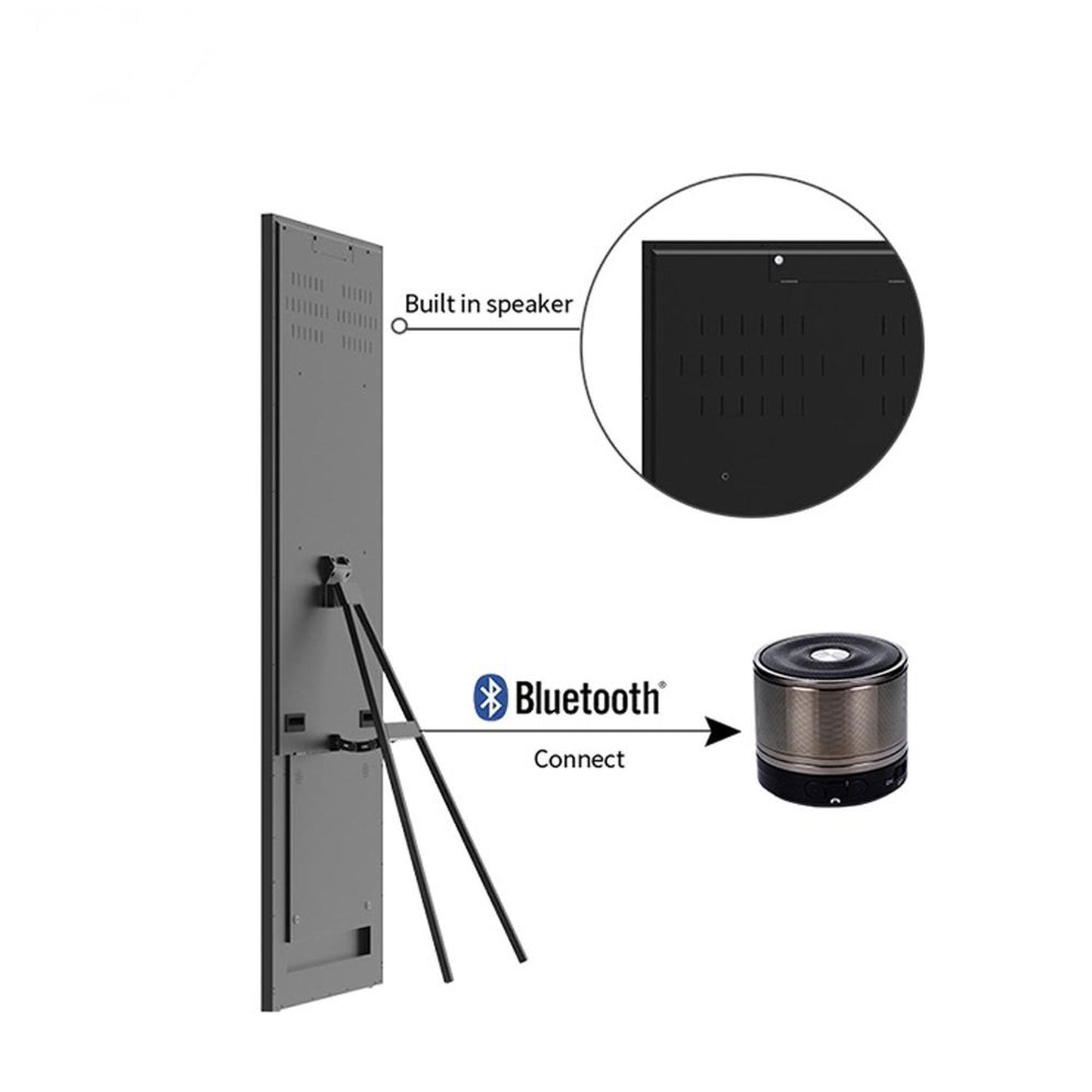 Aquadom Energy 18" X 48" Smart Fitness Mirror - NRG-1848