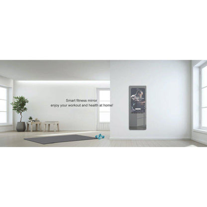 Aquadom Energy 18" X 48" Smart Fitness Mirror With 5MP HD Camera and Body Fat Scale - NRG-1848-HD-BFS