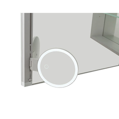 Aquadom Royal  60" x 30" Triple Door Medicine Cabinet With 3x LED Magnifying Mirror - R3-6030E