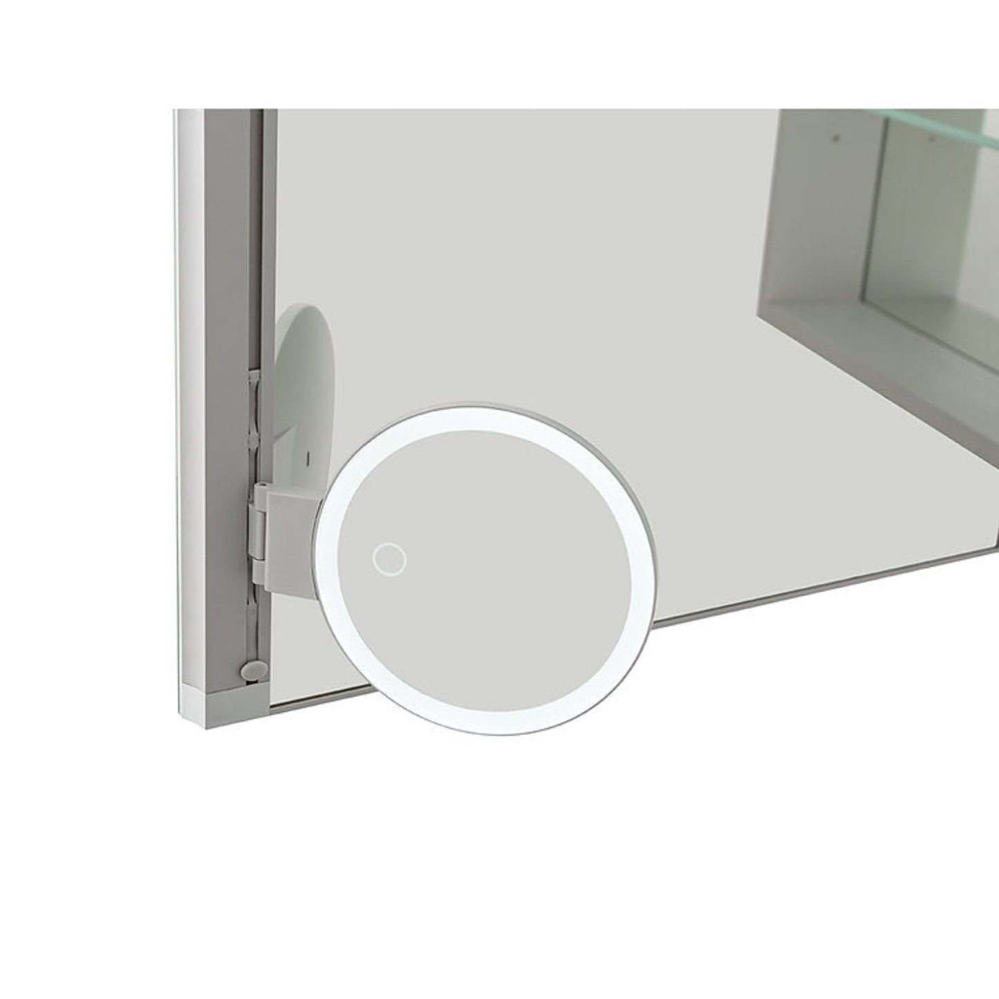 Aquadom Royale 15" x 70" Rectangular Left-Hinged Recessed or Surface Mount Medicine Cabinet With LED Lighting, Touch Screen Button, Defogger - R-1570L-E