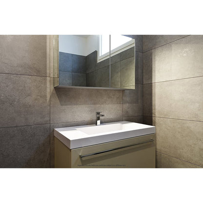 Aquadom Royale 24" x 30" Rectangle Recessed or Surface Mount Single Door Bathroom Medicine Cabinet - R-2430