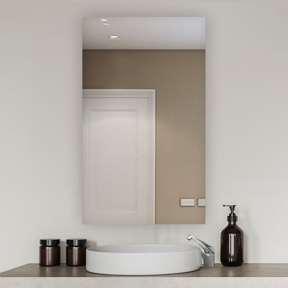 Aquadom Royale 24" x 30" Rectangular Left-Hinged Recessed or Surface Mount Medicine Cabinet With LED Lighting, Touch Screen Button, Defogger - R-2430L-E