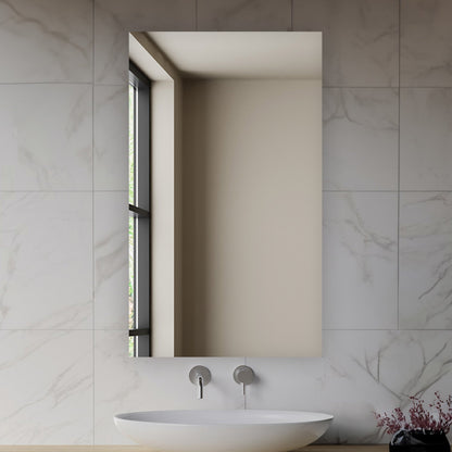Aquadom Royale 24" x 36" Rectangular Left-Hinged Recessed or Surface Mount Medicine Cabinet With LED Lighting, Touch Screen Button, Defogger - R-2436L-E