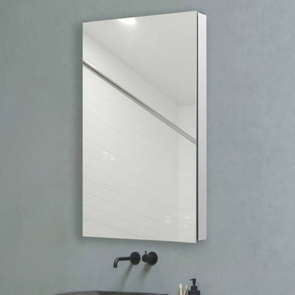 Aquadom Royale 24" x 36" Rectangular Left-Hinged Recessed or Surface Mount Medicine Cabinet With LED Lighting, Touch Screen Button, Defogger - R-2436L-E