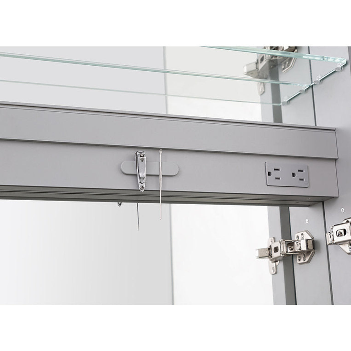 Aquadom Royale 36" x 30" Rectangular Triple-Door Recessed or Surface Mount Medicine Cabinet - R3-3630E-N