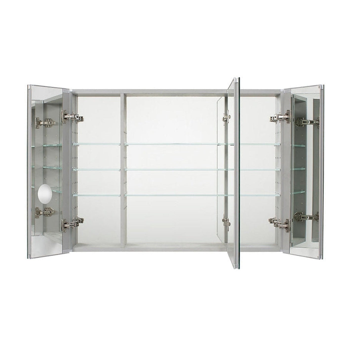 Aquadom Royale 40" x 30" Rectangle Recessed or Surface Mount Tri-View Bathroom Medicine Cabinet - R-4030