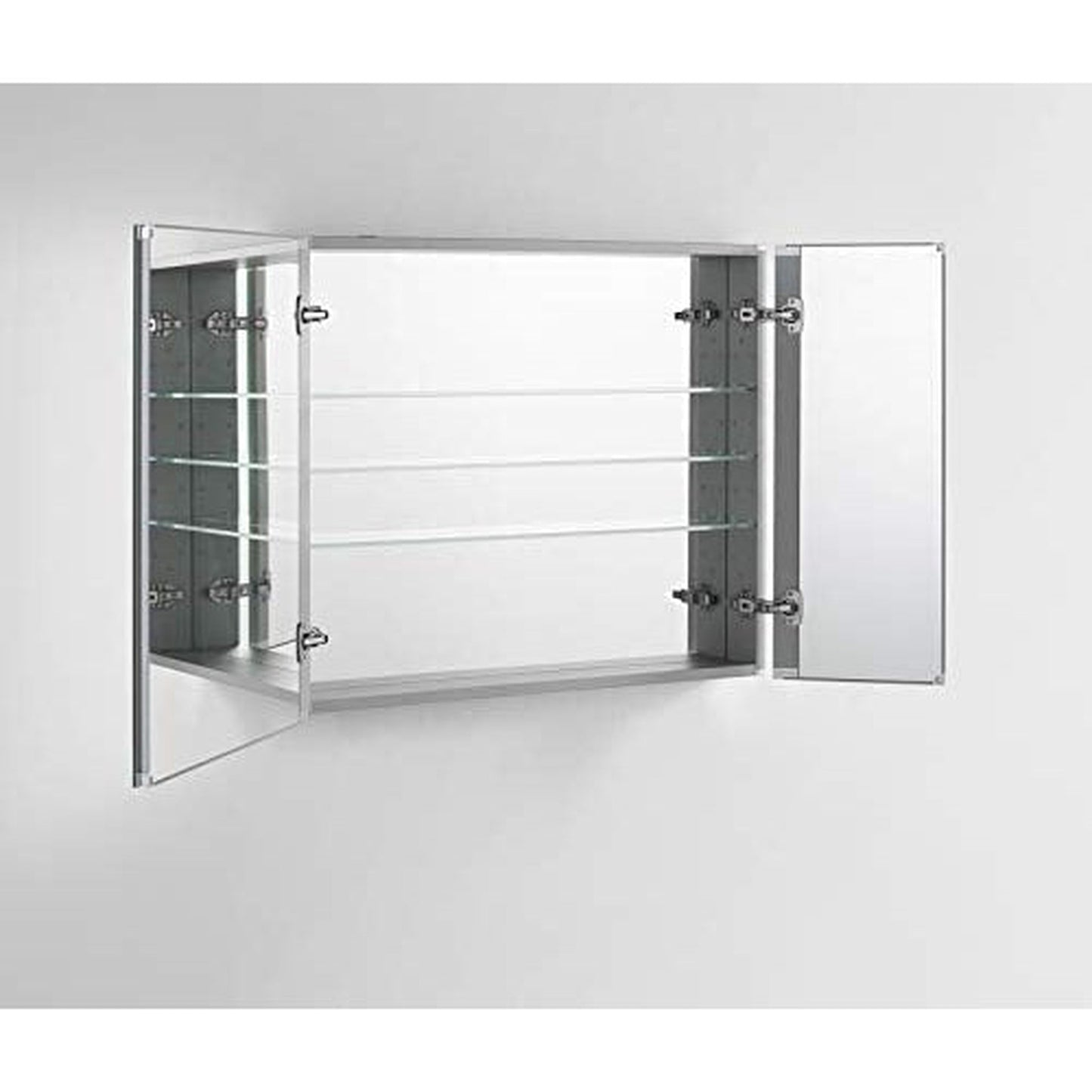 Aquadom Royale 48" x 30" Rectangle Recessed or Surface Mount Bi-View Bathroom Medicine Cabinet - R-4830E