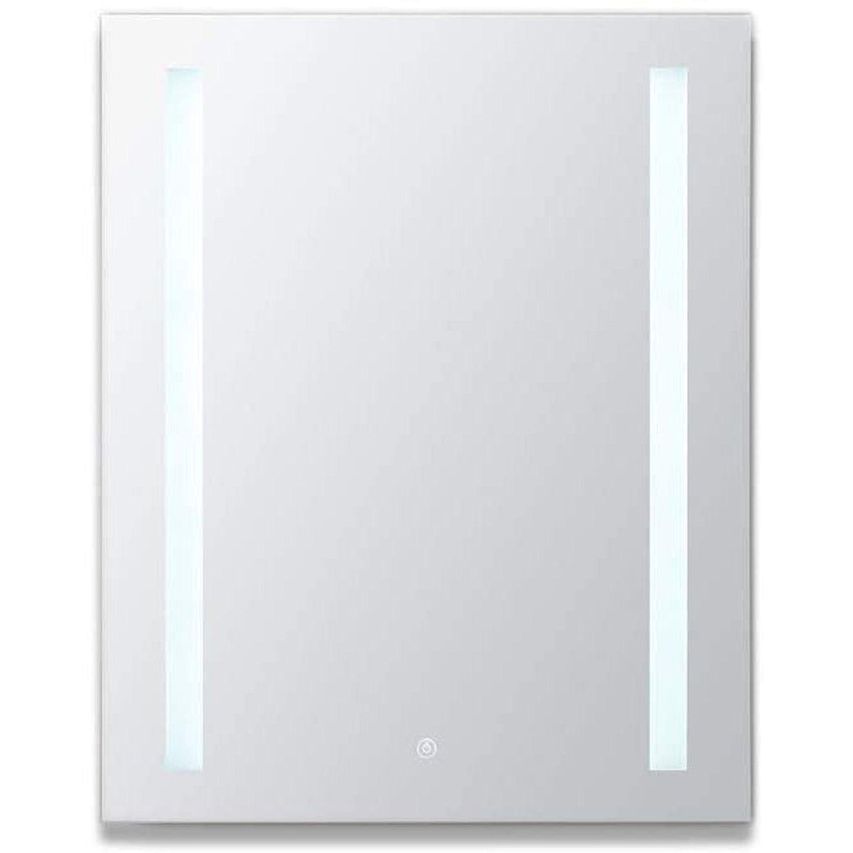 Aquadom Royale Basic 24" x 30" Single View Rectangular Left Hinged Recessed or Surface Mount Medicine Cabinet  With LED Lighting, Touch Screen Button, Dimmer - RB-2430L-N
