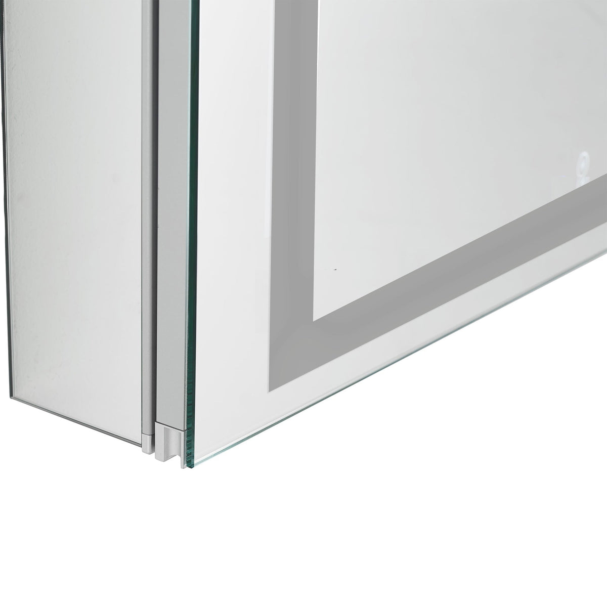 Aquadom Royale Plus 40" x 36" Rectangle Recessed or Surface Mount Bi-View LED Lighted Bathroom Medicine Cabinet With Defogger, Electrical Outlet, Magnifying Mirror - RP-4036-N