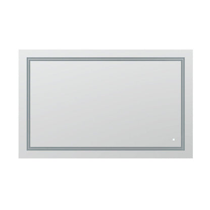 Aquadom SOHO 40" x 30" Rectangle Ultra-Slim Frame LED Lighted Bathroom Mirror With Defogger - S-4030-N