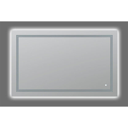 Aquadom SOHO 48" x 30" Rectangular Ultra-Slim Frame LED Lighted Bathroom Mirror With Defogger - S-4830-N