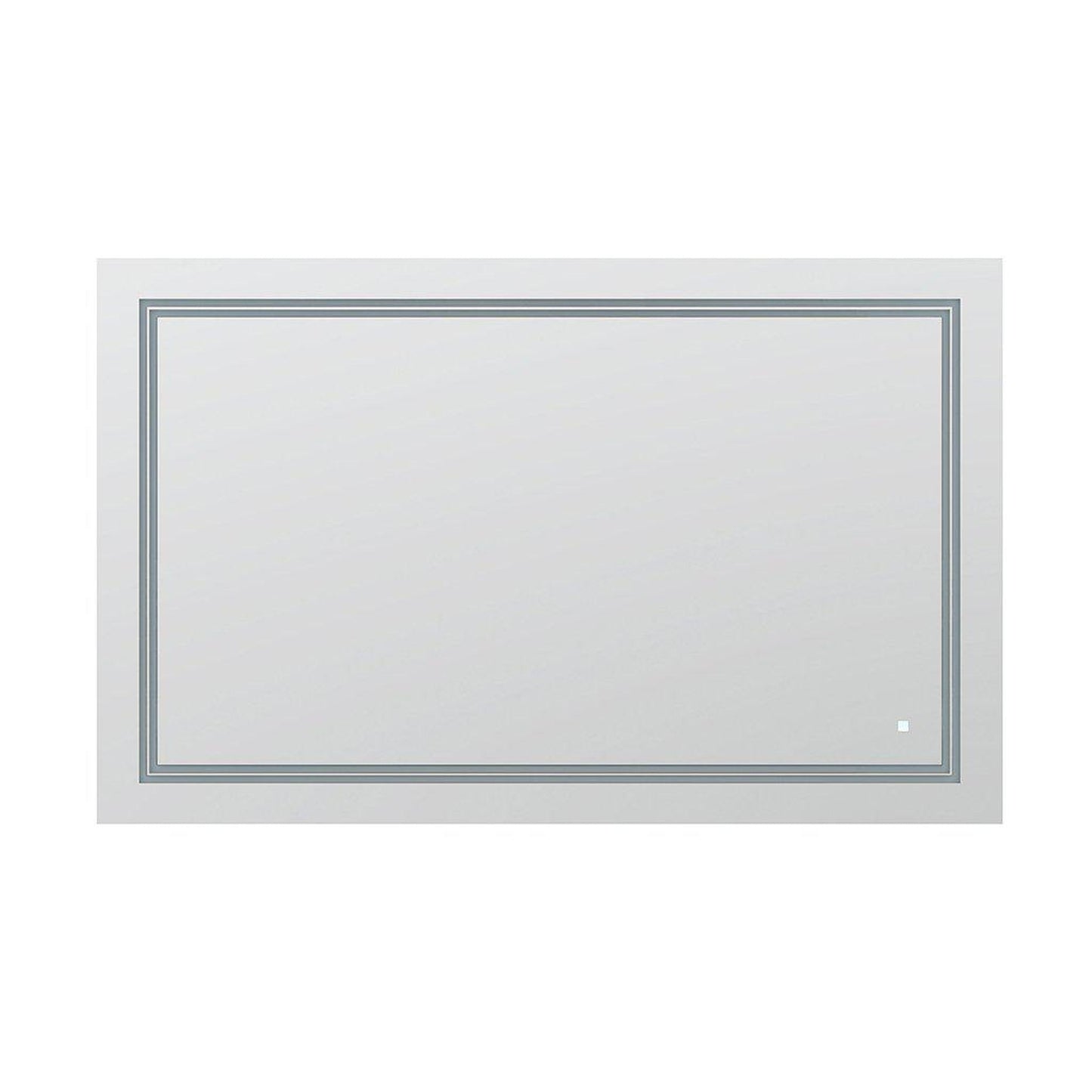 Aquadom SOHO 48" x 30" Rectangular Ultra-Slim Frame LED Lighted Bathroom Mirror With Defogger - S-4830-N