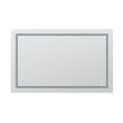 Aquadom SOHO 48" x 30" Rectangular Ultra-Slim Frame LED Lighted Bathroom Mirror With Defogger - S-4830-N