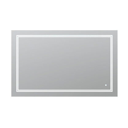 Aquadom SOHO 60" x 36" Rectangular Ultra-Slim Frame LED Lighted Bathroom Mirror With Defogger - S-6036-N