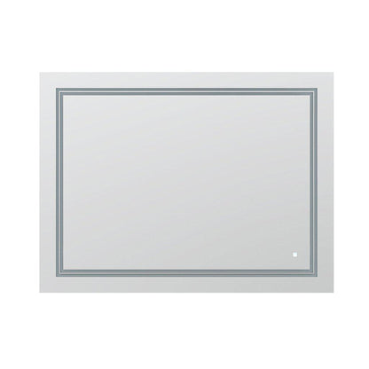Aquadom SOHO 48" x 36" Rectangular Ultra-Slim Frame LED Lighted Bathroom Mirror With Defogger - S-4836-N